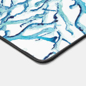 Monogramme côtier Abstrait Personnalisable Bleu (Coin)