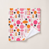 Monogramme couleur Motif Abstrait du milieu du siè (Gant de toilette)