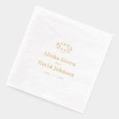 Monogramme Couples Nom Mariage personnalisé (Gauche)