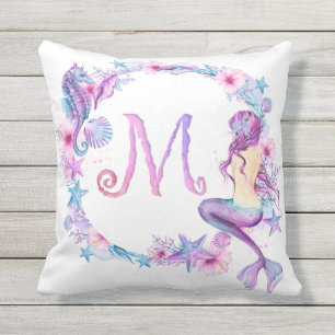 Monogramme Coussin de sirène - M
