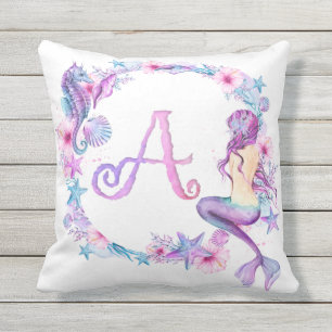 Monogramme Coussin de sirènes - A