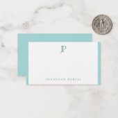 Monogramme créatif Modèle minimaliste moderne (Devant/Arrière en situation)