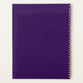 Monogramme customisé Nom du script Purple White Go (Dos)
