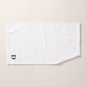 Monogramme D En Blanc (Serviette à main)