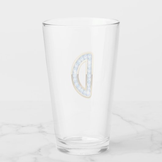 Monogramme D - Verre de 16 oz (Dos)