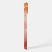 Monogramme d'Agate Rouge et Or Chic (Côté droit)