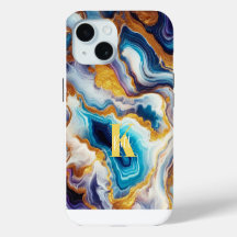 Monogramme d'âge doré Aqua Turquoise personnalisé