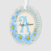Monogramme Daisy Bleue (devant)