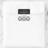 Monogramme Damas noir Enregistrer les stickers Dat (Sac)