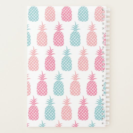 Monogramme d'ananas tropical moderne (Dos)