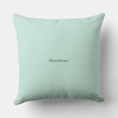 Monogramme d'angle vert Coussin de sol décoratif (Verso)