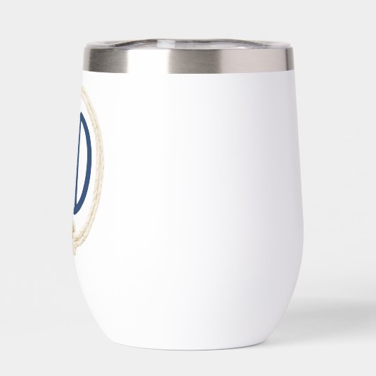 Monogramme dans le cadre de corde blanche (Arrière)