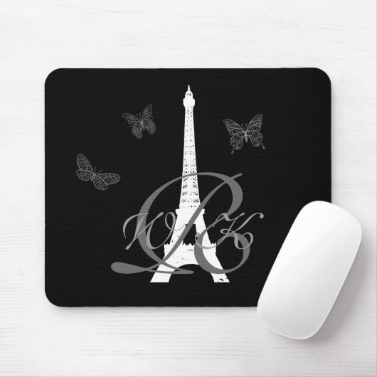 Monogramme dans le tapis de souris de Paris (Avec souris)