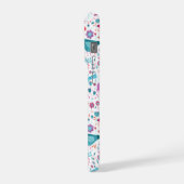 Monogramme d'aquarelle moderne Oiseaux et fleurs (Côté gauche)