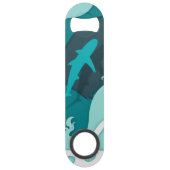 Monogramme d'art Abstrait cool requin (Dos)