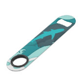Monogramme d'art Abstrait cool requin (Dos Angle)