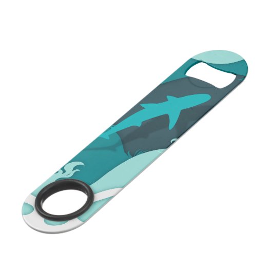 Monogramme d'art Abstrait cool requin (Dos Angle)