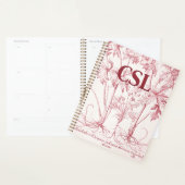 Monogramme d'art Vintage rose (Devant avec enveloppe)