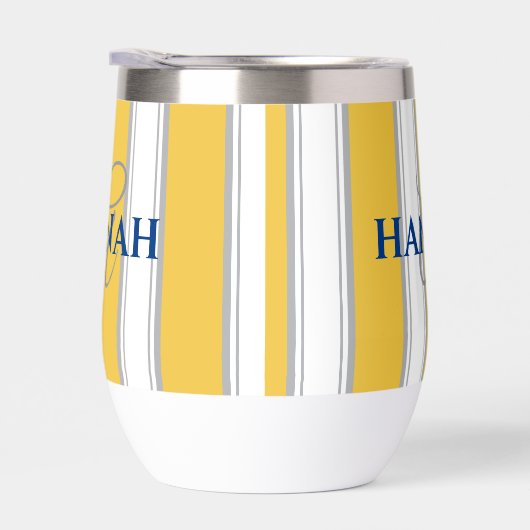 Monogramme de bande de cabane en jaune (Droite)