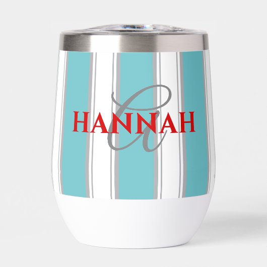 Monogramme de bande de cabane en turquoise (Avant)