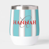 Monogramme de bande de cabane en turquoise (Arrière)