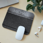Monogramme de bande métallique en cuir noir<br><div class="desc">Cette conception peut être personnalisée dans la zone fournie en modifiant la photo et/ou le texte. Vous pouvez également le customiser en cliquant sur Personnaliser ce Modèle, puis en choisissant l'option cliquer pour customiser et supprimer ou modifier la couleur de l'arrière - plan, ajouter du texte, modifier la couleur ou...</div>