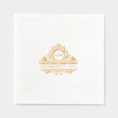 Monogramme de blason de mariage d'esthétique d'arg (Recto)
