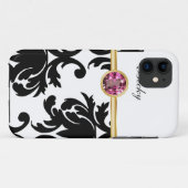 monogramme de Bling de coque iphone (Dos (Horizontal))