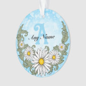Monogramme de bordure de marguerite (devant)