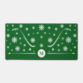 Monogramme de bureau Emerald Green Flower (Recto)