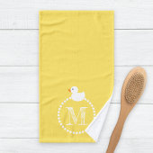 Monogramme de canards en caoutchouc à éclaboussure