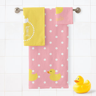 Monogramme de canards en caoutchouc à éclaboussure