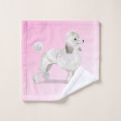 Monogramme de canicule Amoureux des chiens (Gant de toilette)