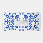 Monogramme de carreau bleu portugais (Clavier et souris)