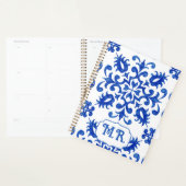 Monogramme de carreau bleu portugais (Devant avec enveloppe)