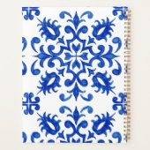 Monogramme de carreau bleu portugais (Dos)