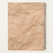 Monogramme de cerf désorganisé Brown Kraft rustiqu (Dos)