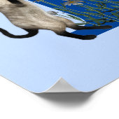 Monogramme de chat de Siamese Poster initial I (Coin)