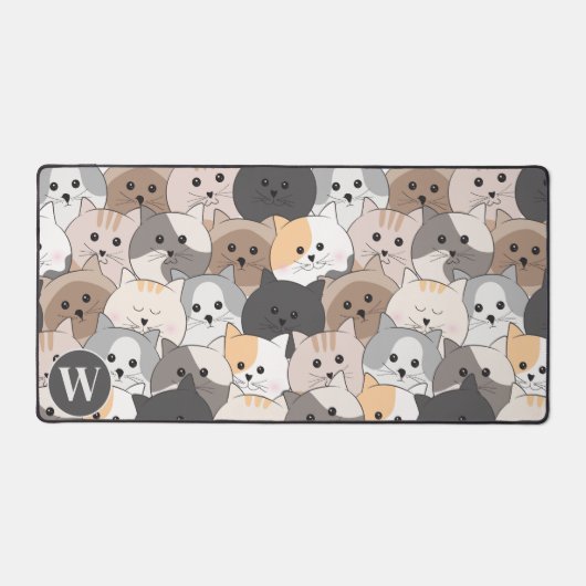 Monogramme de chats caricaturés mignons (Recto)