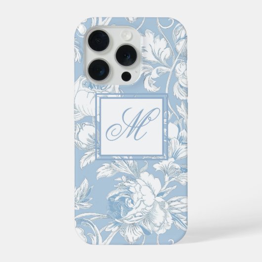Monogramme de chinoiserie bleu et blanc (Verso)