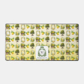 Monogramme de citron mis en place à l'aquarelle mé (Recto)