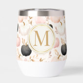 Monogramme de citrouille moderne – Initiale person (Arrière)