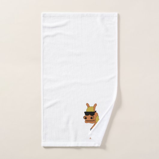 Monogramme de conception de cheval (Serviette à main)
