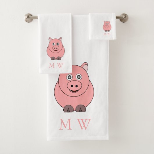 Monogramme de conception de porc (En situation)