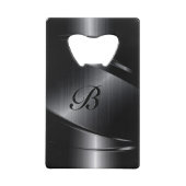 Monogramme de conception géométrique en métal noir (Dos)