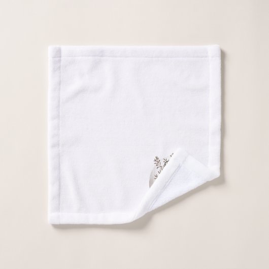 Monogramme de construction moderne (Gant de toilette)