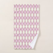 Monogramme de contrôle de diamant rose avec couron (Serviette à main)