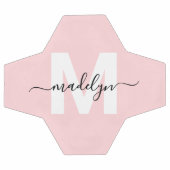 Monogramme de couleur rose fardé (Plat)