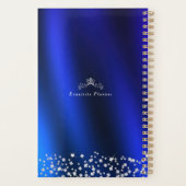 Monogramme de couronne brillant bleu (Dos)