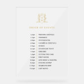 Monogramme de couronne d'or blanc ordre des événem (Recto)